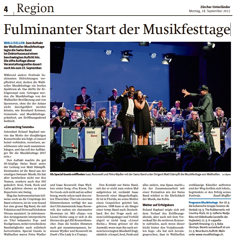 Fulminanter Start der Musikfesttage
