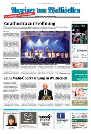Anzeiger von Wallisellen – 26.10.2023